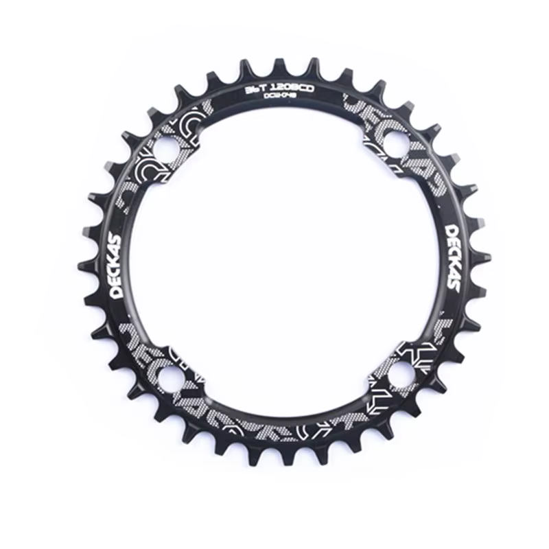 DECKAS 120BCD 36T/38/40/42/44T vélo de montagne manivelle roue à chaîne plateau en aluminium réparation creuse approprié BCD 120mm