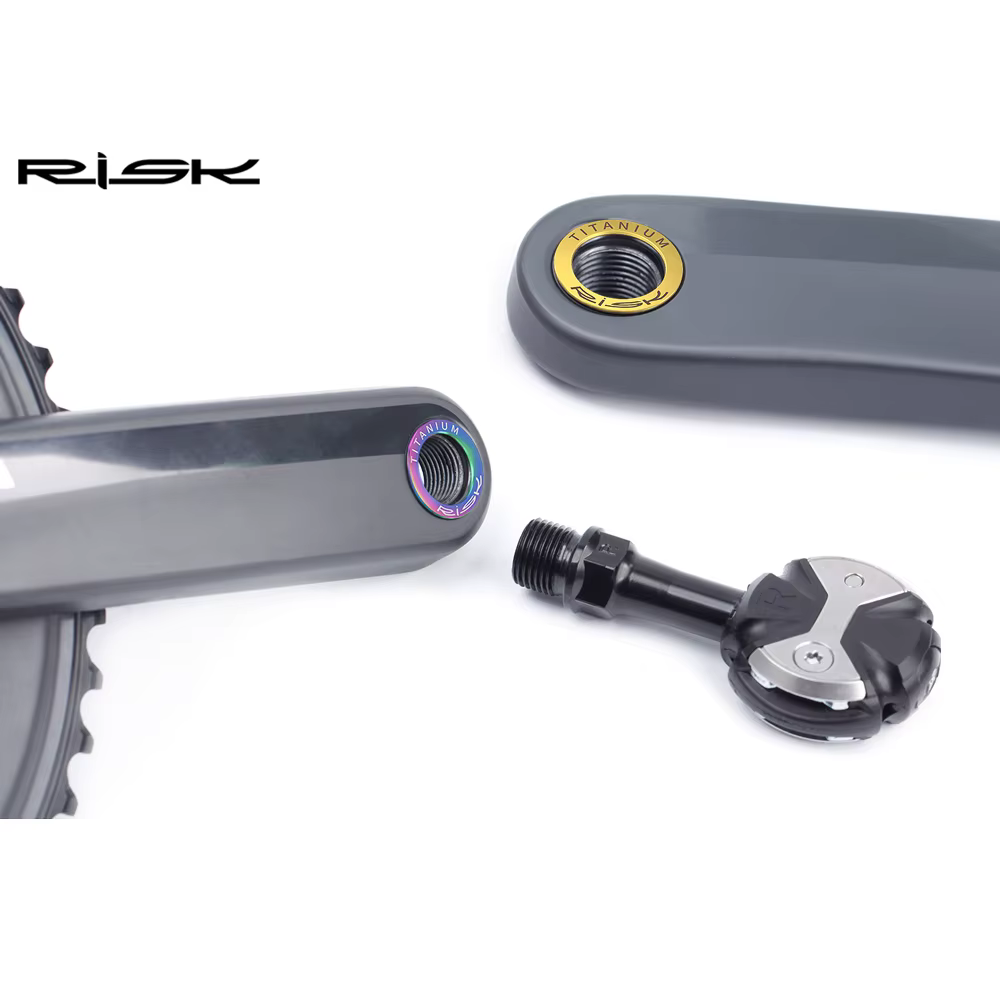 Une paire (2 pièces) risque vélo titane pédale rondelle entretoise joint pour VTT