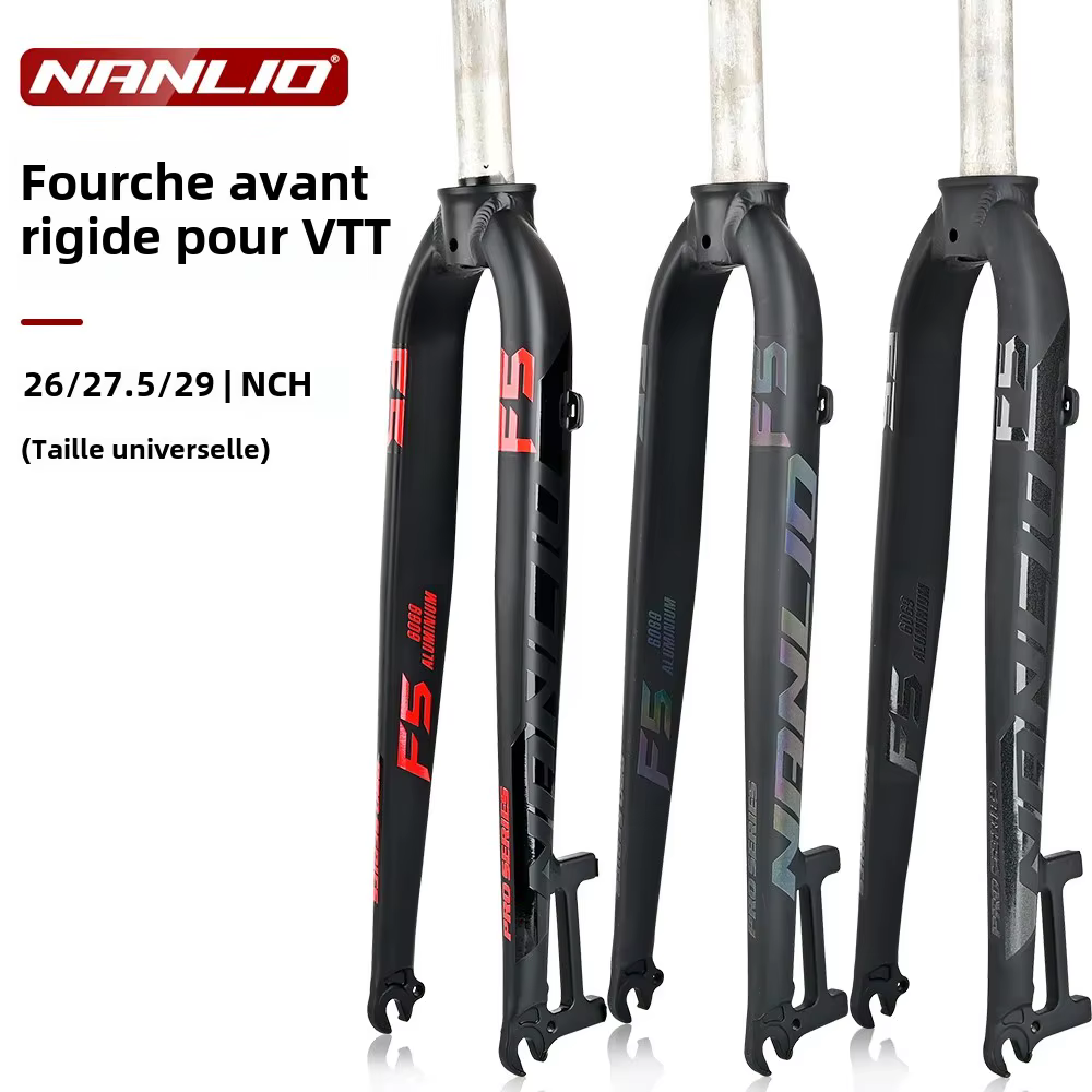 NANLIO F5 fourche de vélo 26/27.5/29 pouces en alliage d'aluminium