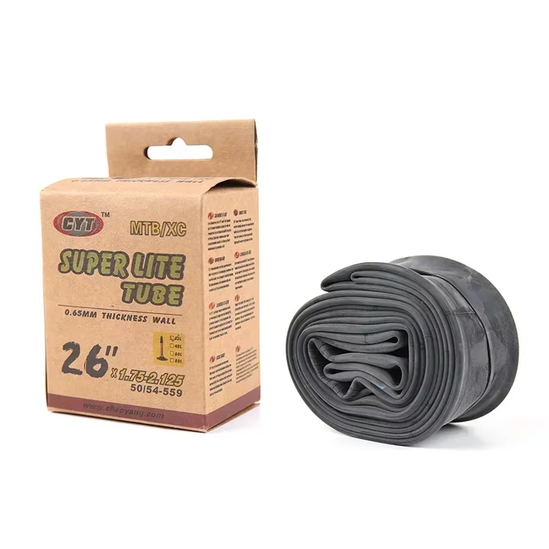 CHAOYANG Tube de vélo vtt 26 27.5 29 pouces 1.75-2.1/2.35 FV 33mm 48mm pneu intérieur