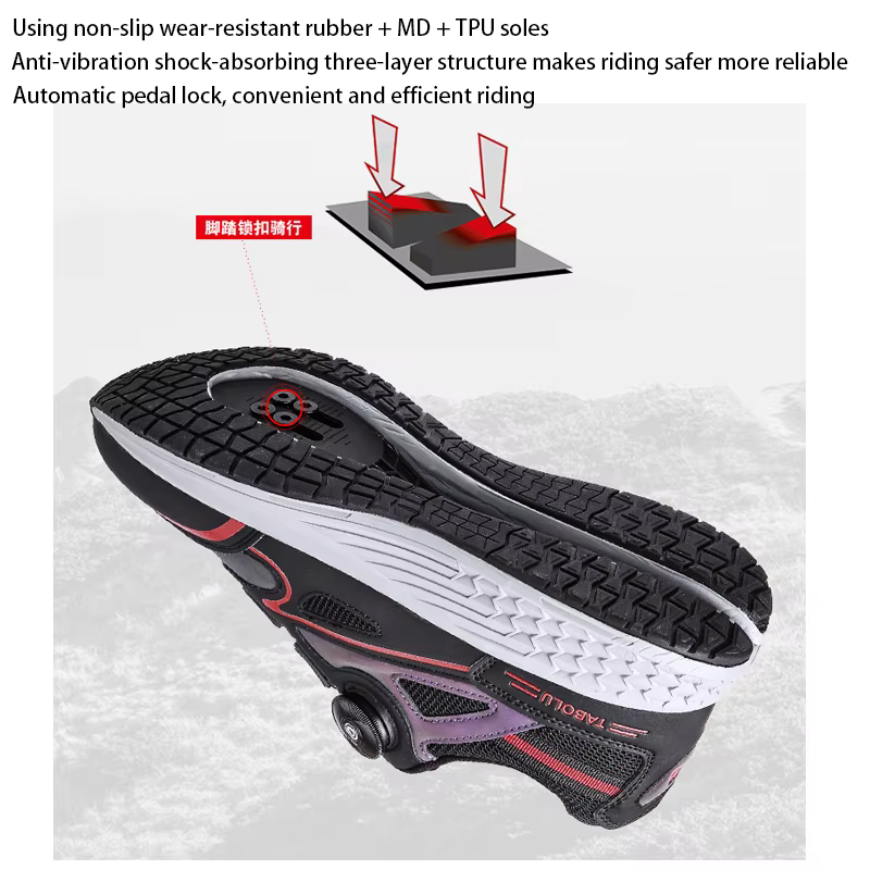 Chaussures de cyclisme vtt pour hommes