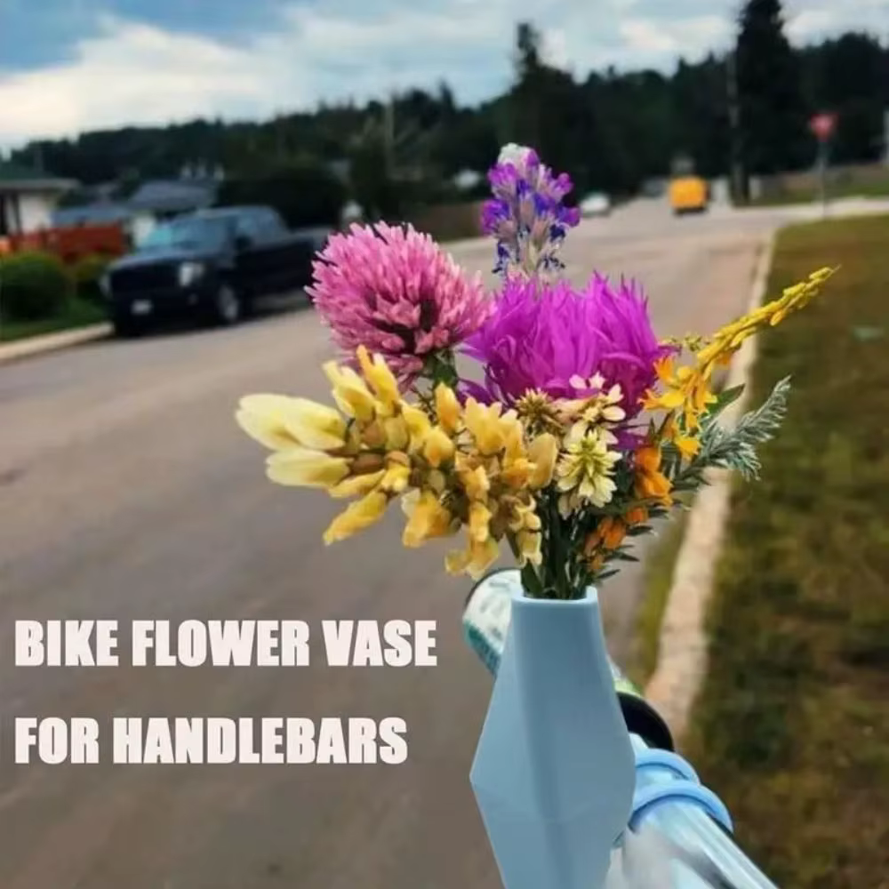 Mini vase à fleurs pour guidon de vélo