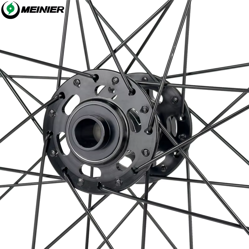 24 pouces vtt roue de vélo AM 32mm large jante moyeu 142 à axe 148mm 6 cliquets frein à disque