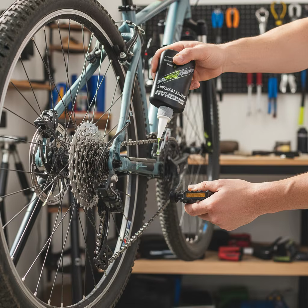 Huile pour chaîne de vélo