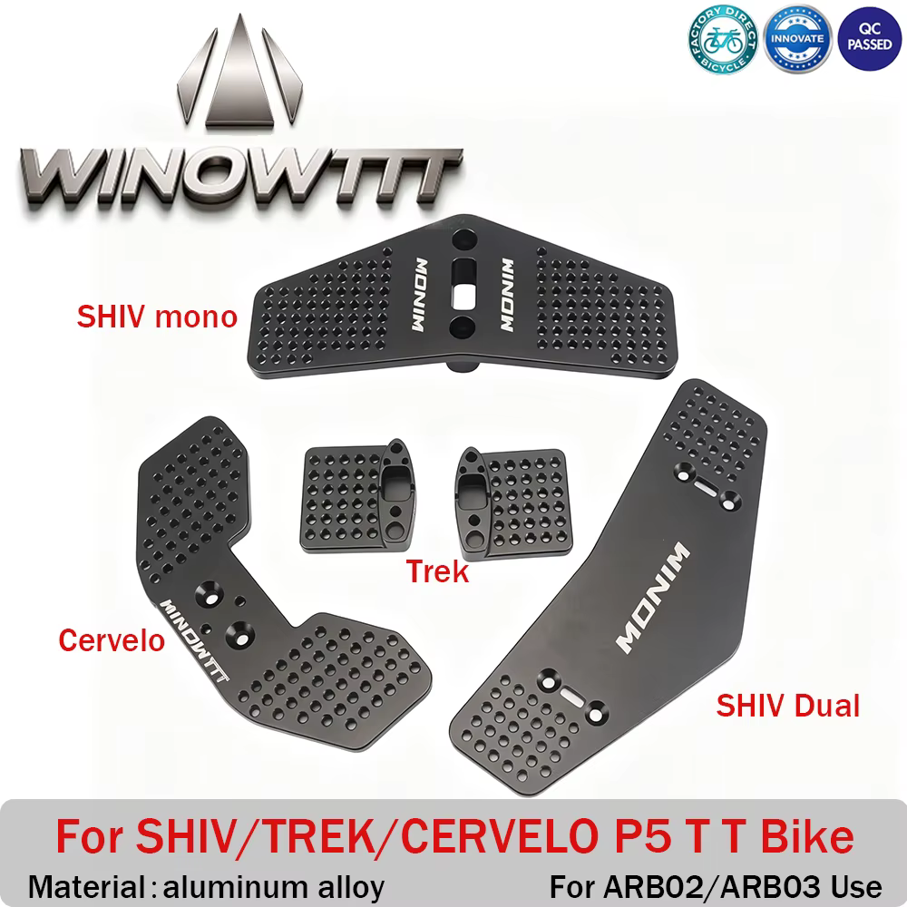 Plaque de conversion de vélo en aluminium WINOWTTT TRIATHLON TT