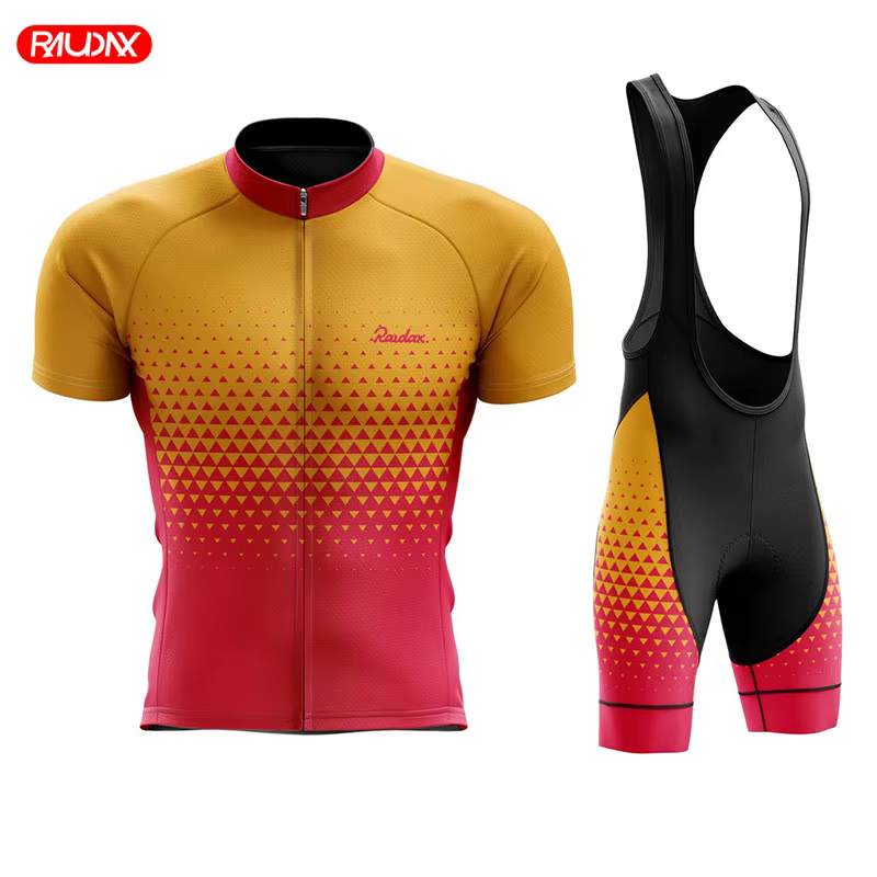 Raudax-Ensemble de cyclisme à séchage rapide pour homme