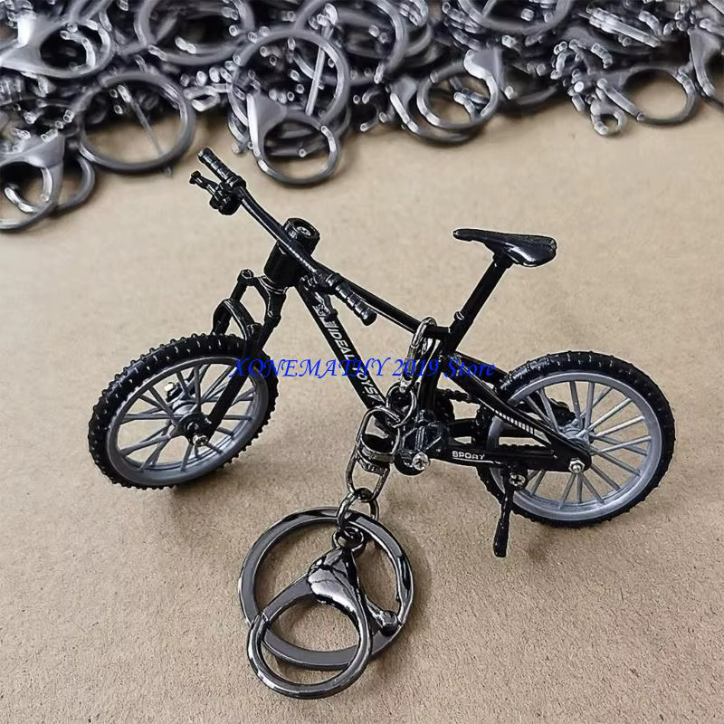 F42F porte-clés tendance avec doigt en forme vélo