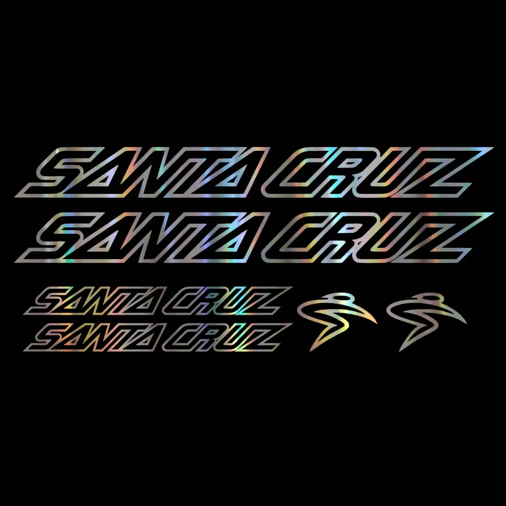 pour ensemble d'autocollants/autocollants de vélo Santa Cruz