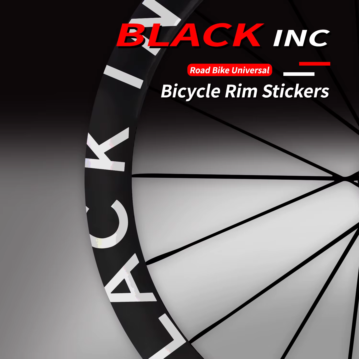 Autocollants pour roues de vélo - Design arc-en-ciel