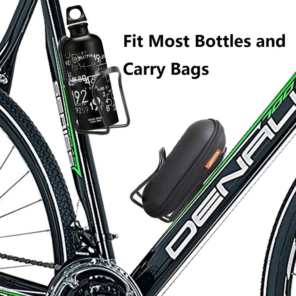 Porte-bouteille d'eau en alliage d'aluminium, porte-bouteille d'eau pour vélo de montagne, sac à main adapté aux vélos de route et de montagne
