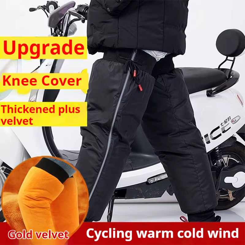 Protège-genoux et jambes imperméables coupe-vent pour vélo électrique