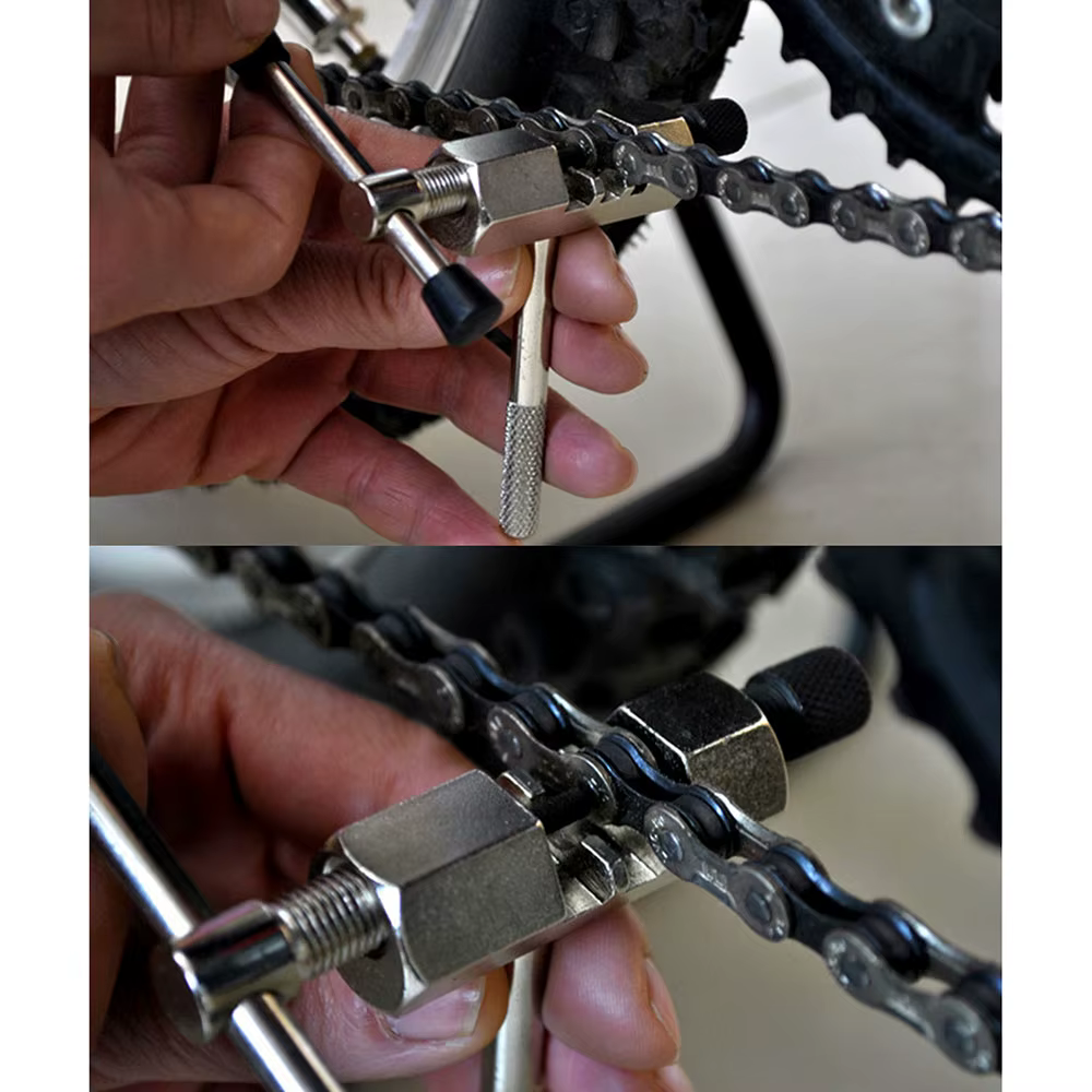 Dissolvant de disjoncteur de compression de chaîne de vélo en acier inoxydable