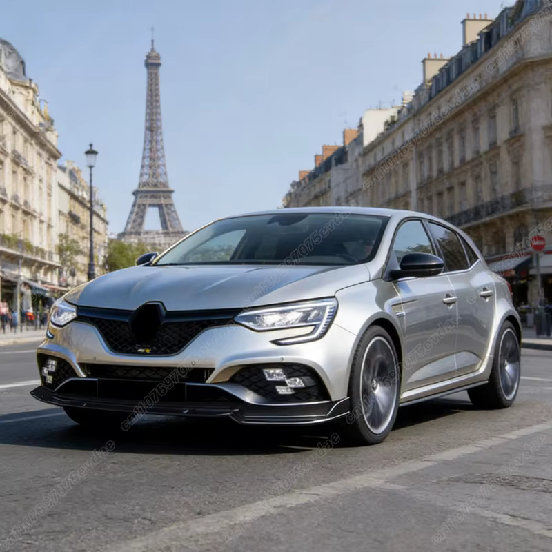Lèvre de Pare-Chocs Avant Splitter Sport pour Renault Megane 4 2016 2017 2018 2019 2020 2021 2022 Spoiler Jupe Chin Guard Protection Accessoires Extérieurs de Voiture Kit en ABS Noir Mat