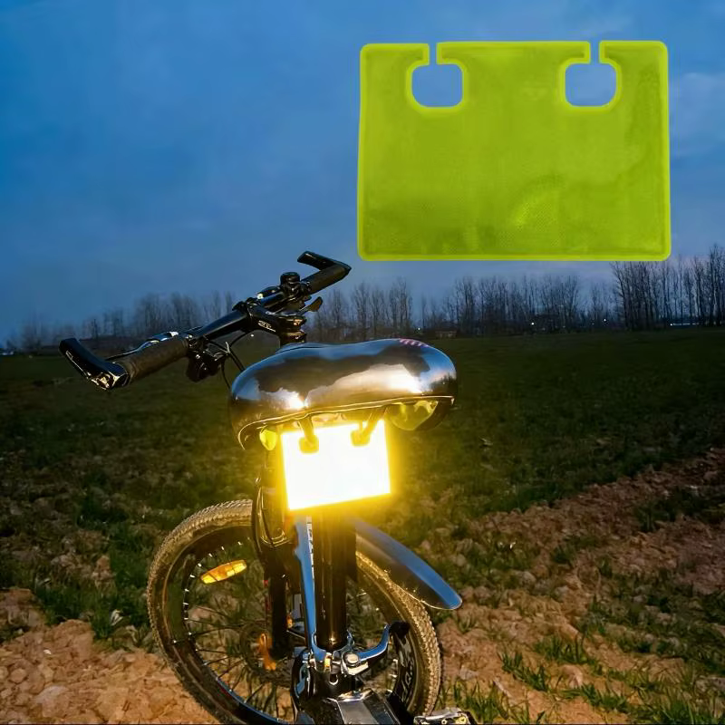 Accessoire de sécurité pour la conduite de vélo de nuit, 5 pièces, pendentif d'avertissement réfléchissant rectangulaire haute visibilité pour siège de vélo
