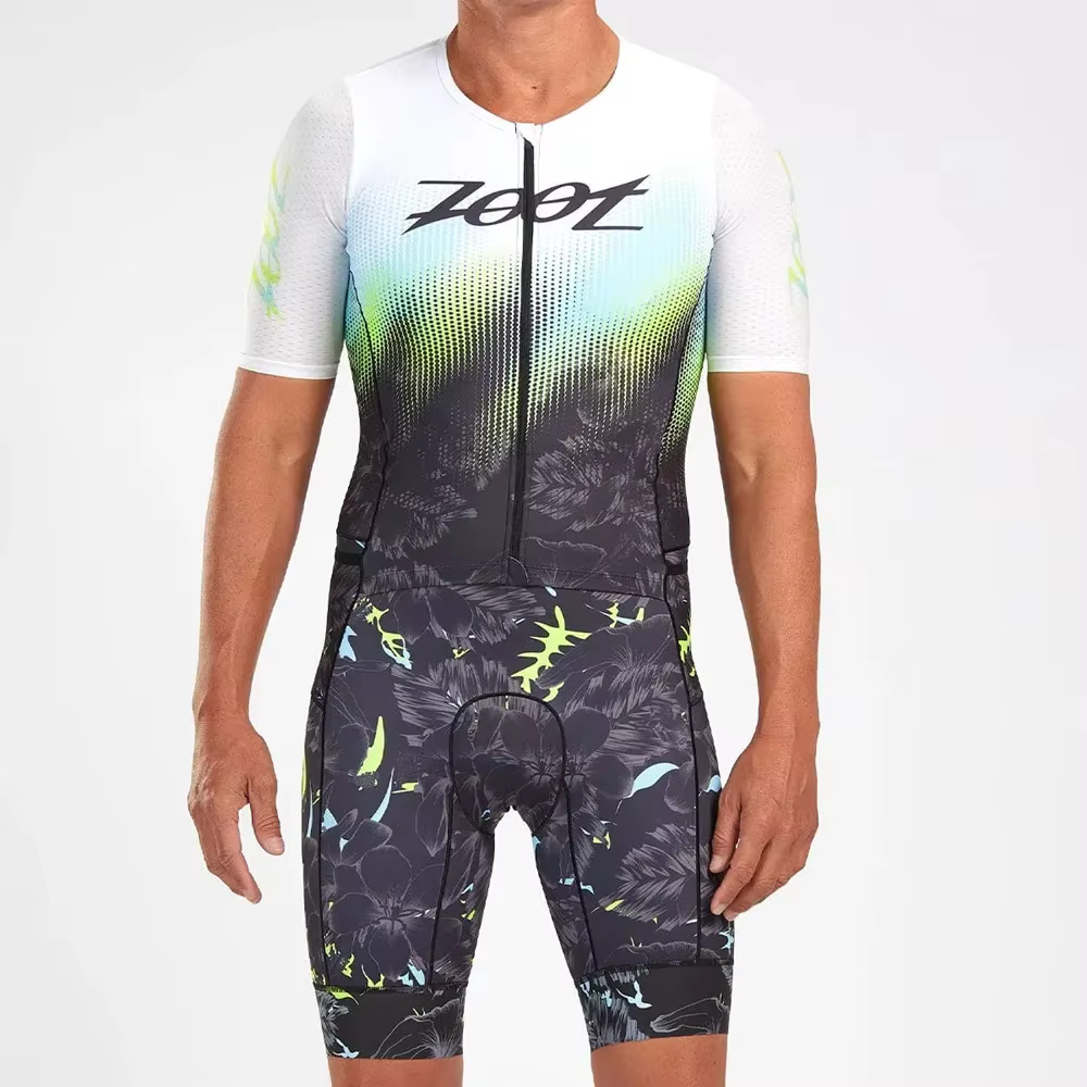 ZOOTEKOI nouveaux hommes cyclisme combinaison Triathlon à manches courtes respirant Trisuit été course body vélo vêtements Ciclismo
