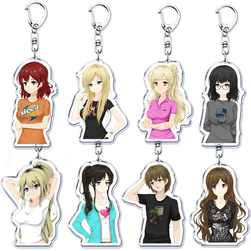 Porte-clés Figurines Populaires du Jeu Class of 09 pour Accessoires de Sac, Nicole, Jecka, Kylar, Kelly, Karen, Ari, Bijoux, Cadeaux pour Amis