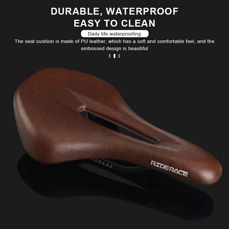 Selle de vélo ergonomique en cuir PU