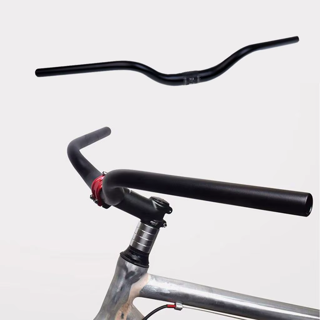 Guidon de vélo VTT Riser Bar rétro pour femmes 31,8x640mm Noir