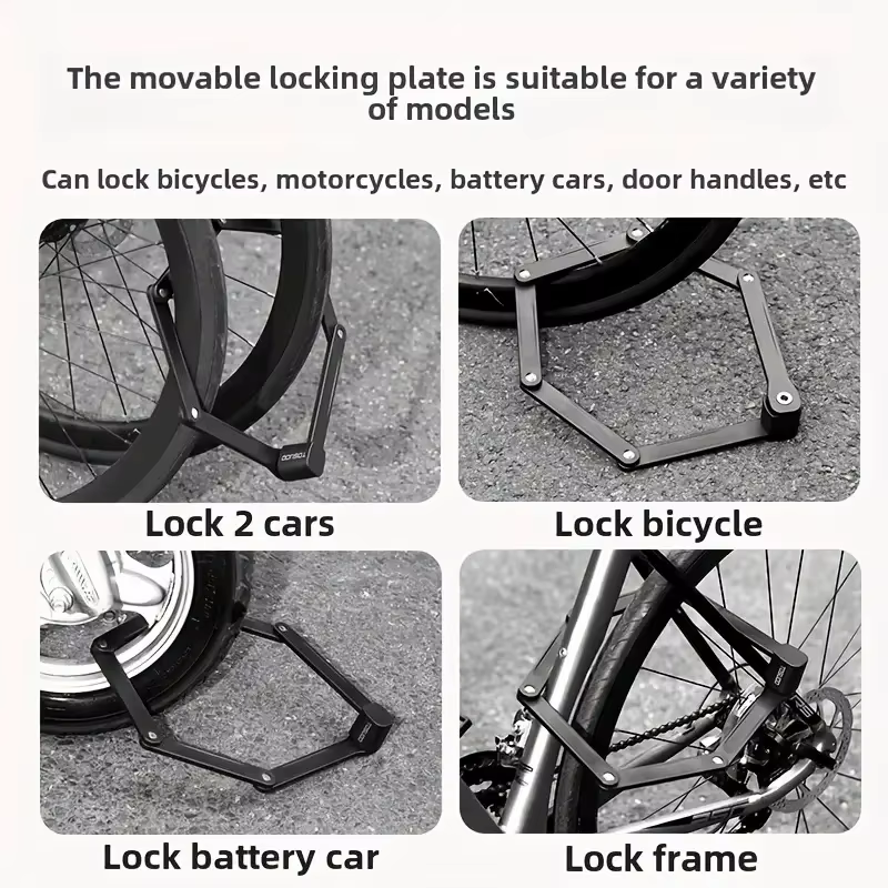 TOSUOD – chaîne de sécurité antivol pliable pour vélo
