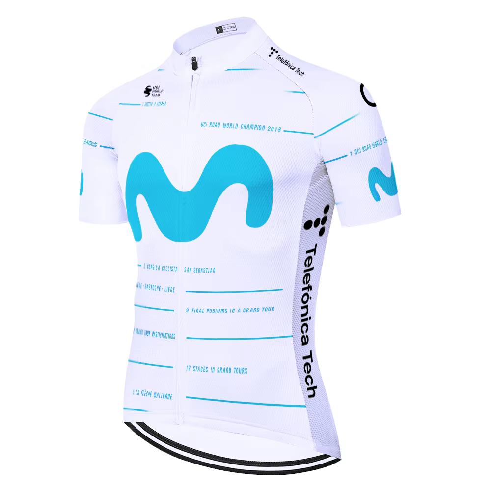 Movistar maillot de cyclisme course abbigliamento ciclismo estivo 2026 séchage rapide