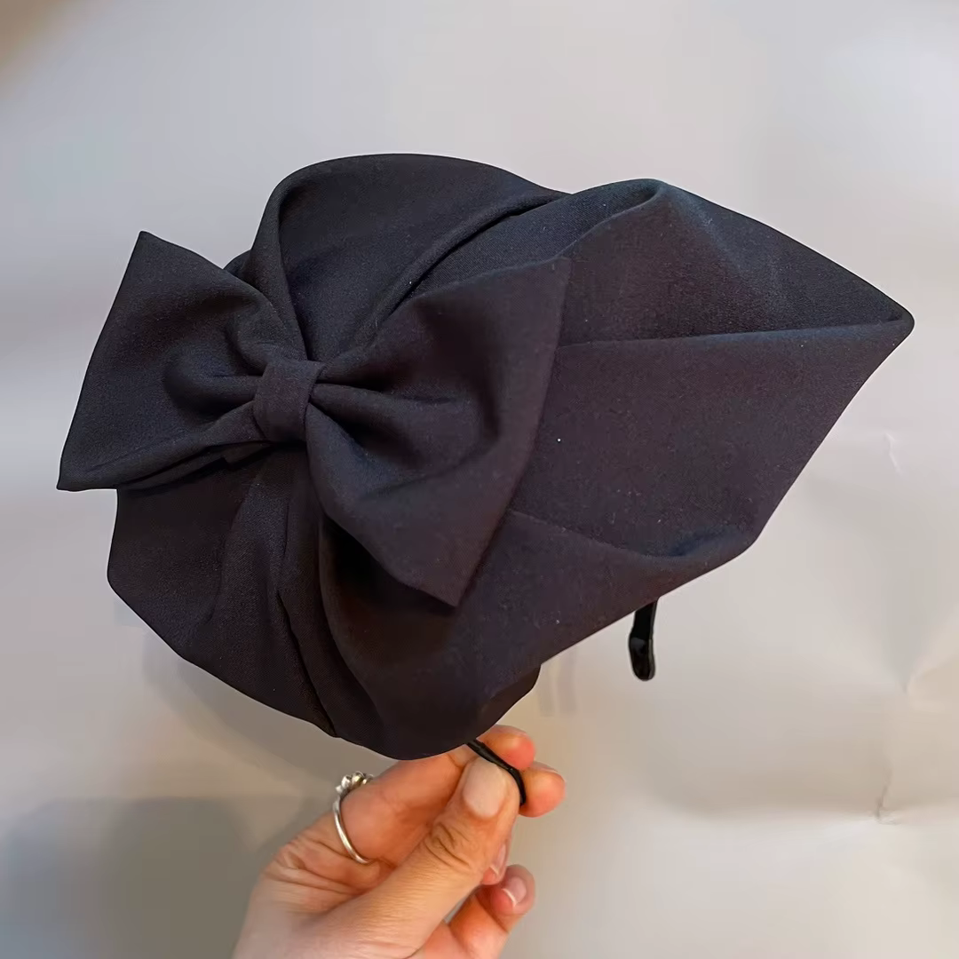 Pince à cheveux demi-bandeau français rétro, accessoires pour cheveux pour femmes, béret à pois, accessoire pour cheveux