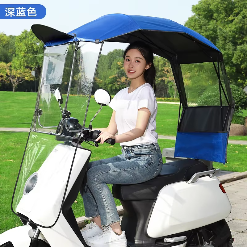 Nouvelle auvent de protection solaire et pluie pour trottinette électrique