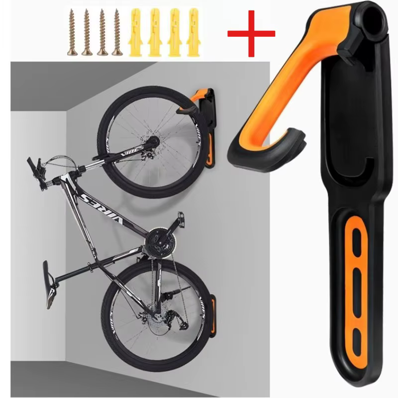 Support mural de vélo pliable