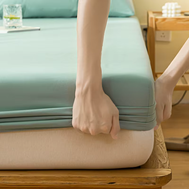 Drap-housse imperméable simple, Double, King Size, housse de matelas, 90x200, 160x200, 200x220, avec bande élastique