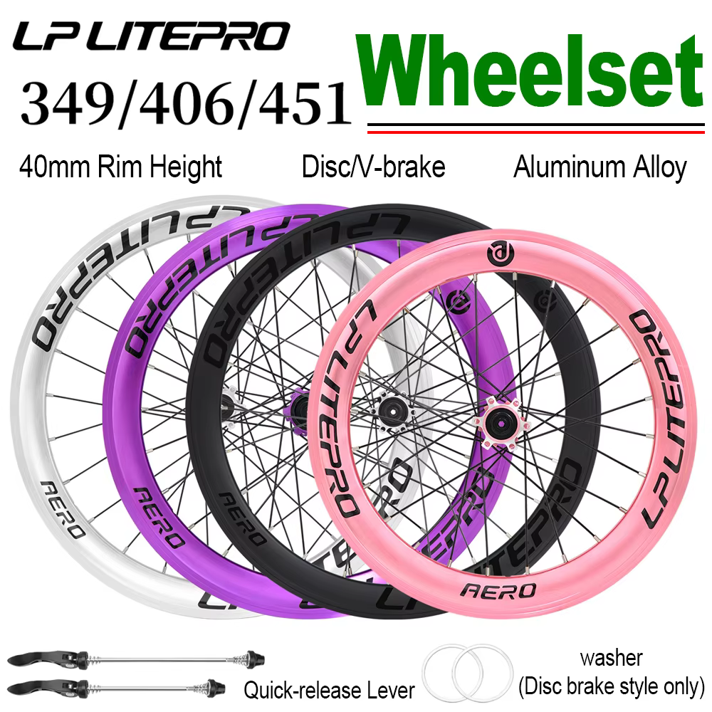 LP LITEPRO AERO – jeux de roues de vélo pliantes