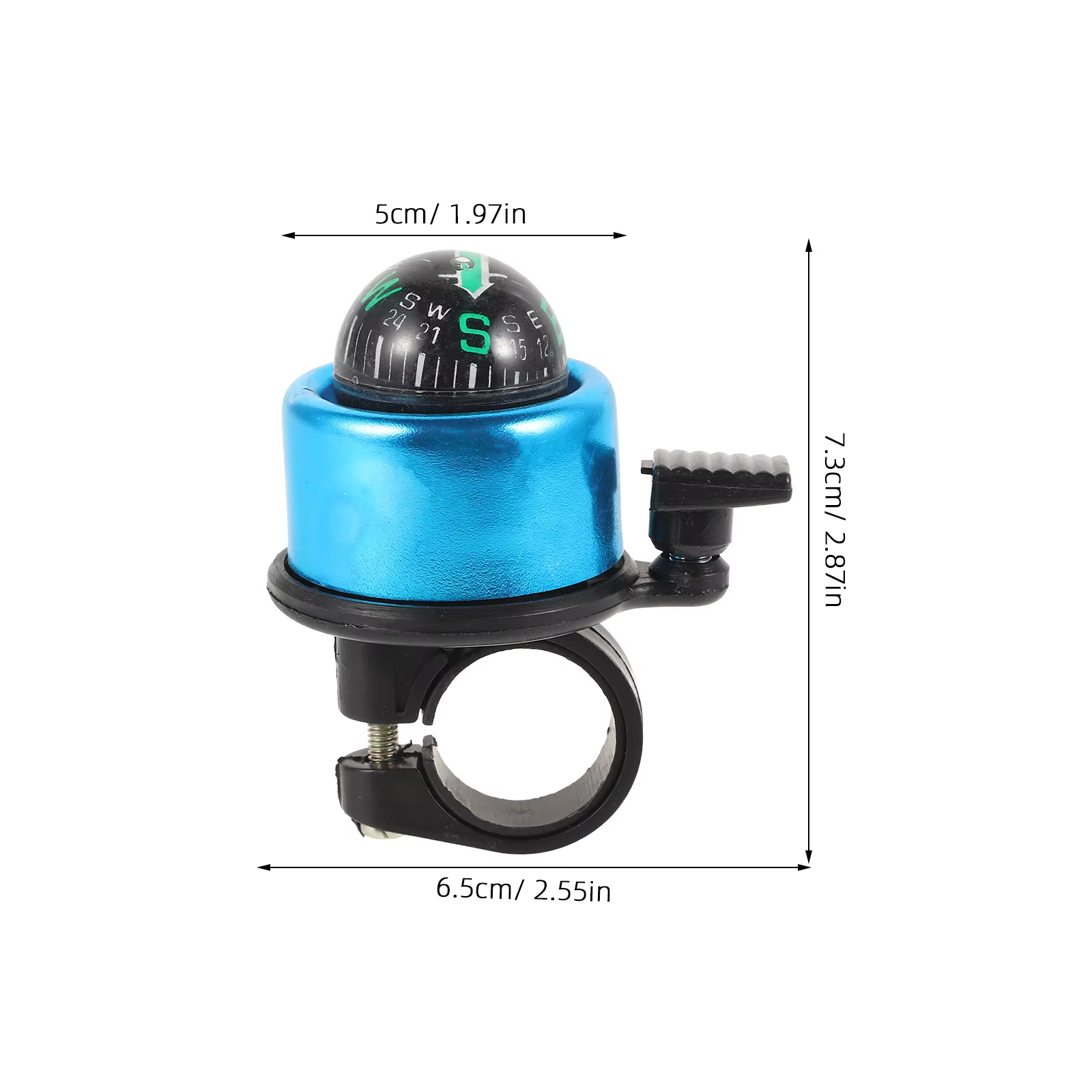 Sonnette de vélo multifonctionnelle avec boussole pour VTT et vélos pliants – Construction robuste