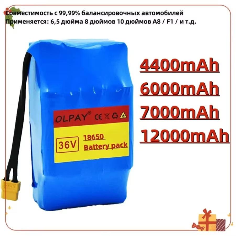 Batterie au lithium aste pour scooter électrique, 36V, 4,4 Ah, 10S2P, 4400mAh, 18650, 4,4 Ah, 6,0 Ah, 7,0 Ah, 12,0 Ah, Original