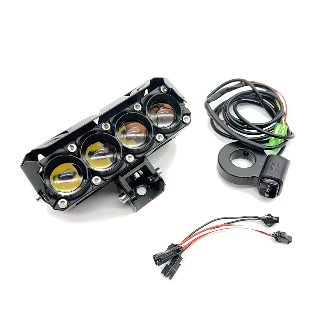 Phare avant Four EYE Spotlight 38W pour tous les scooters Dualtron Thunder Victor Spider DT3, moto modifiée avec interrupteur