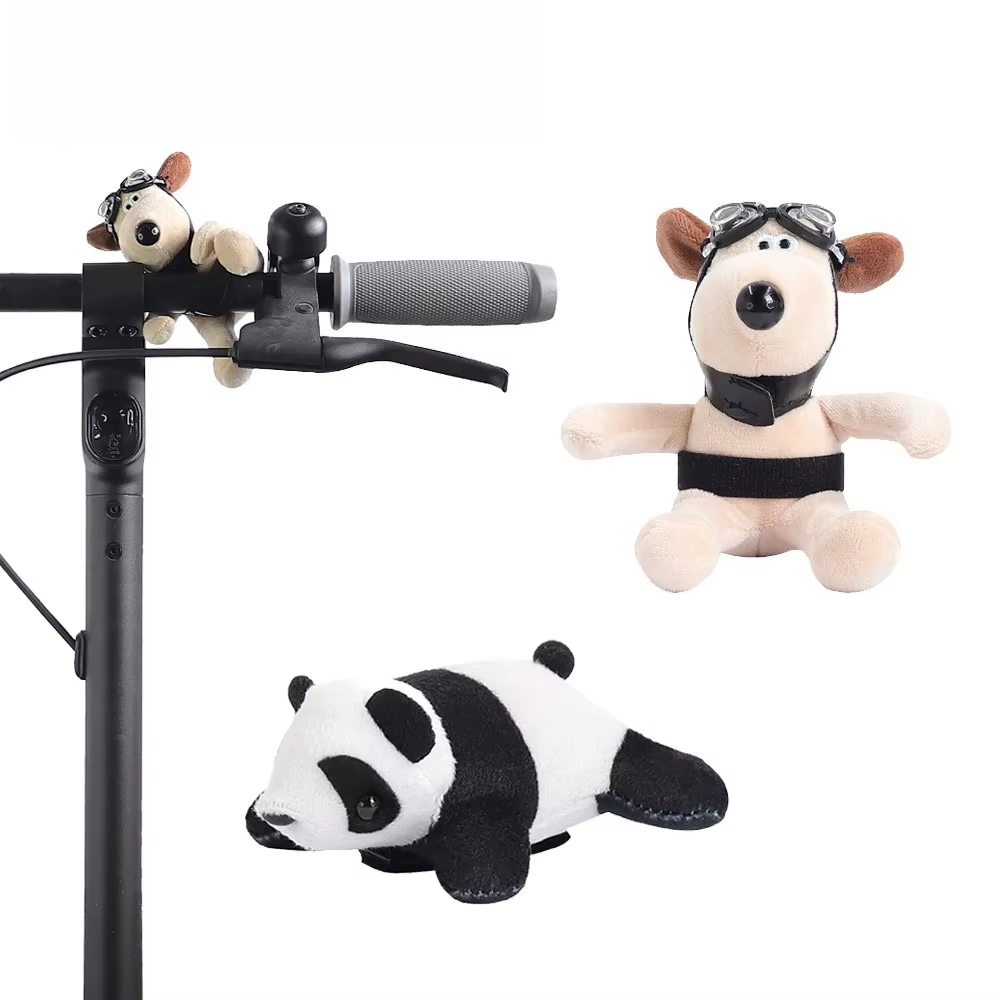 Poignée de guidon avant pour Scooter électrique, chien mignon/panda, pour Xiaomi M365/Pro/1s/Pro2/Mi3/Mi4/4 Lite /4 Ultra, accessoires