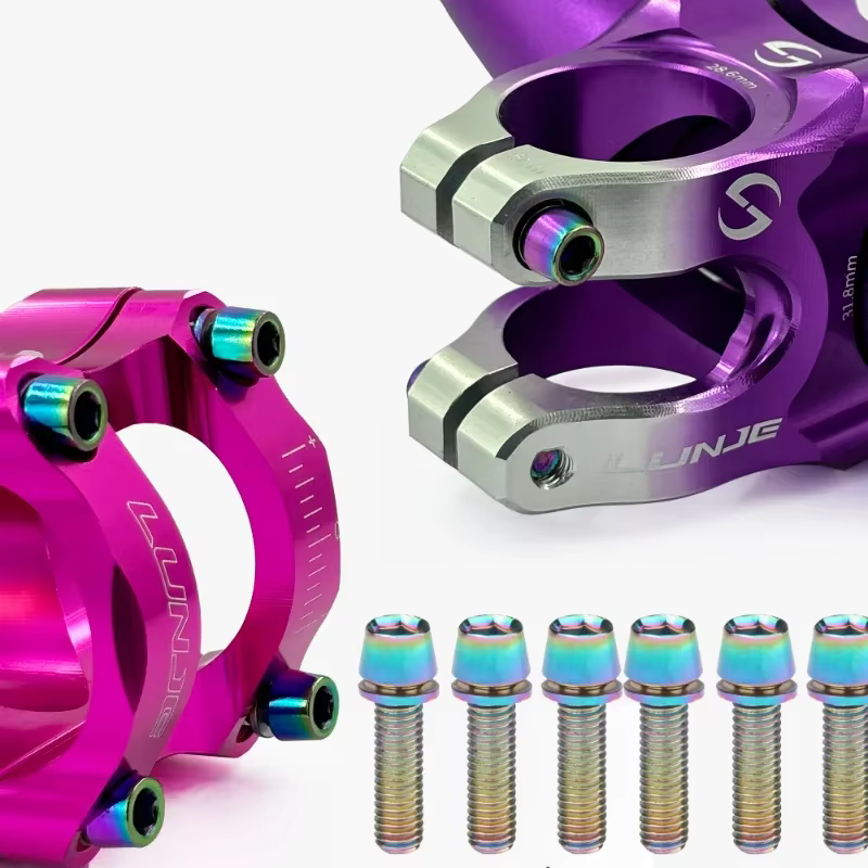 Vis de guidon de vélo multicolores en acier inoxydable M5 * 18MM