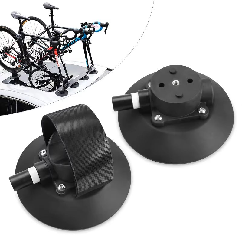 Support à ventouse Rockbros avec pompe pour porte-vélos de toit