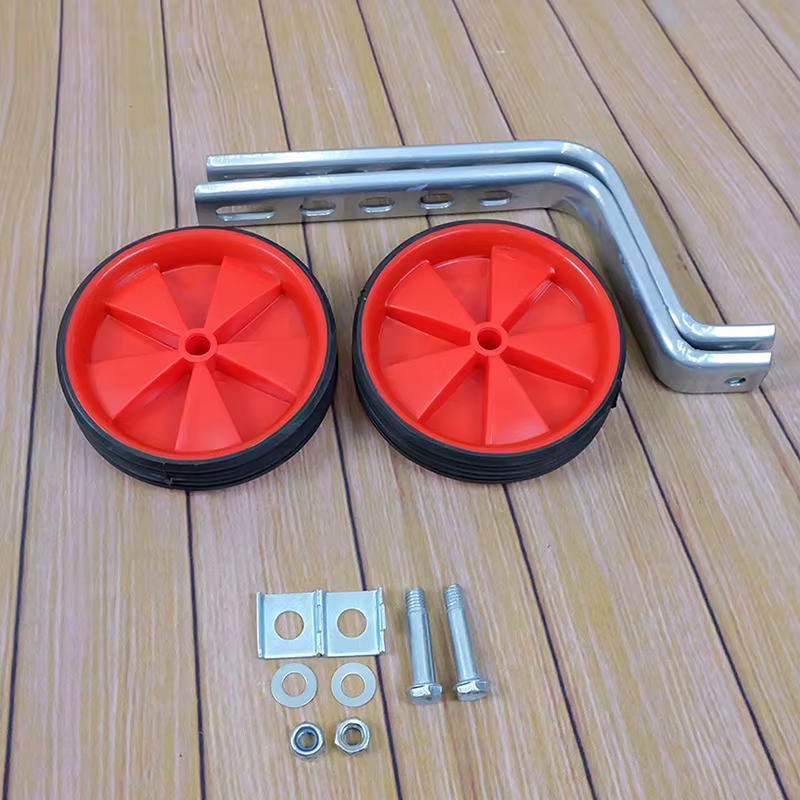 1 paire de roues d'entraînement de vélo réglables