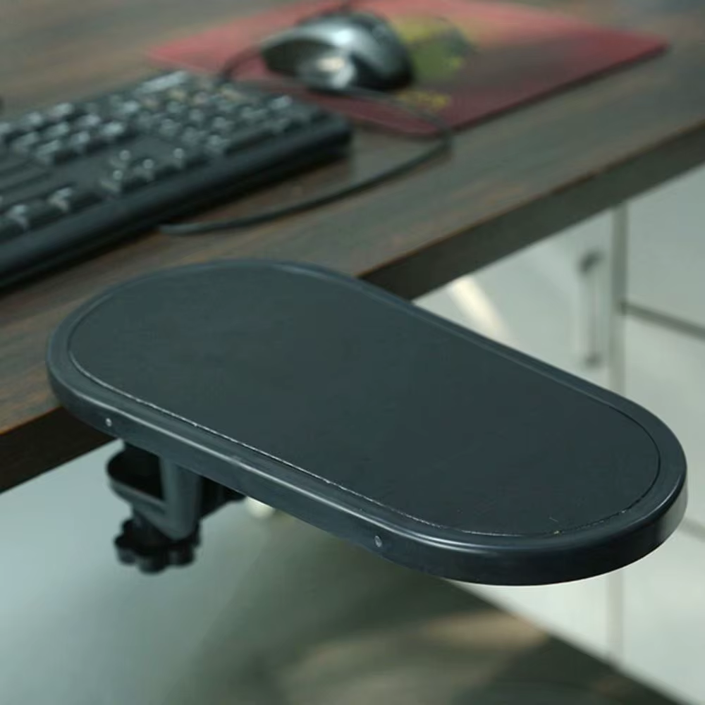 Accoudoir de bureau amovible, Support de bras de Table d'ordinateur Portable réglable, tapis de souris rotatif, repose-poignet, accessoire de bureau