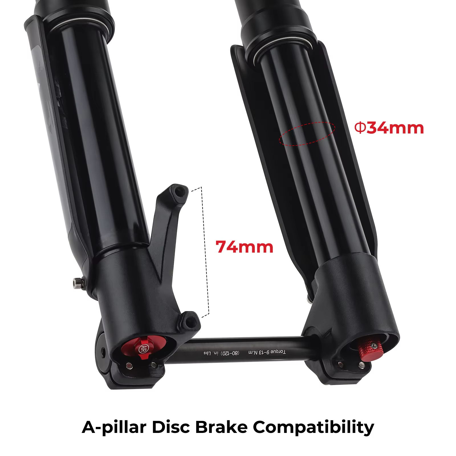 BOLANY fourche de vélo inversée Double épaule