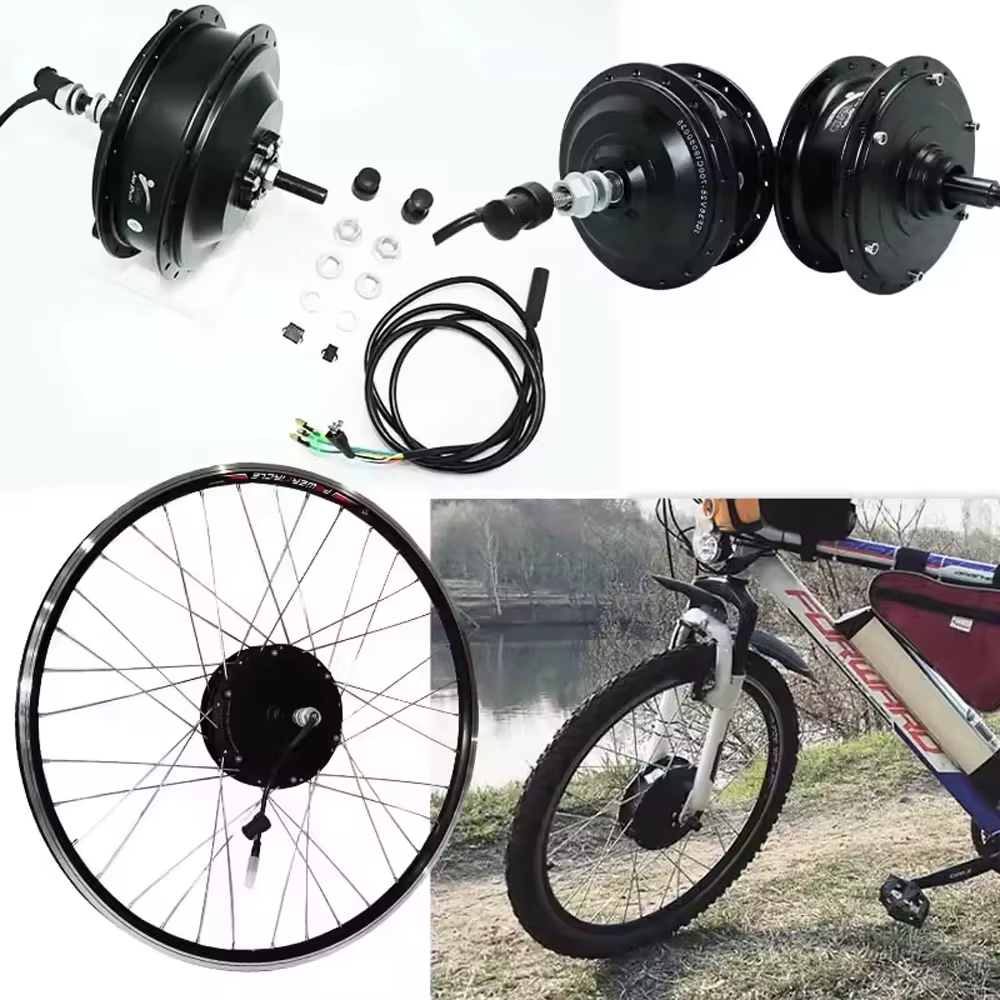 Moteur de moyeu de vélo électrique 36V 48V 250W 350W 500W 2000W 20 24 26 27.5 28 29 pouces 700C avant arrière pour roue