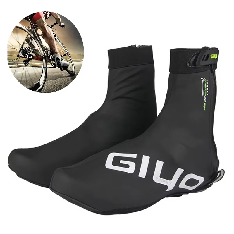 1 paire couvre-chaussures de cyclisme imperméable à l'eau à la pluie chaud homme femme