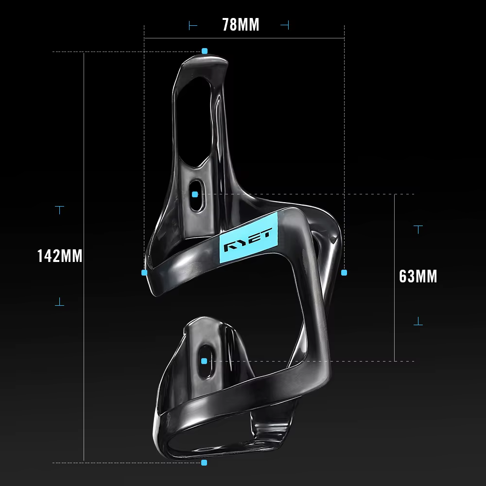 Porte-bidon de vélo RYET entièrement en carbone