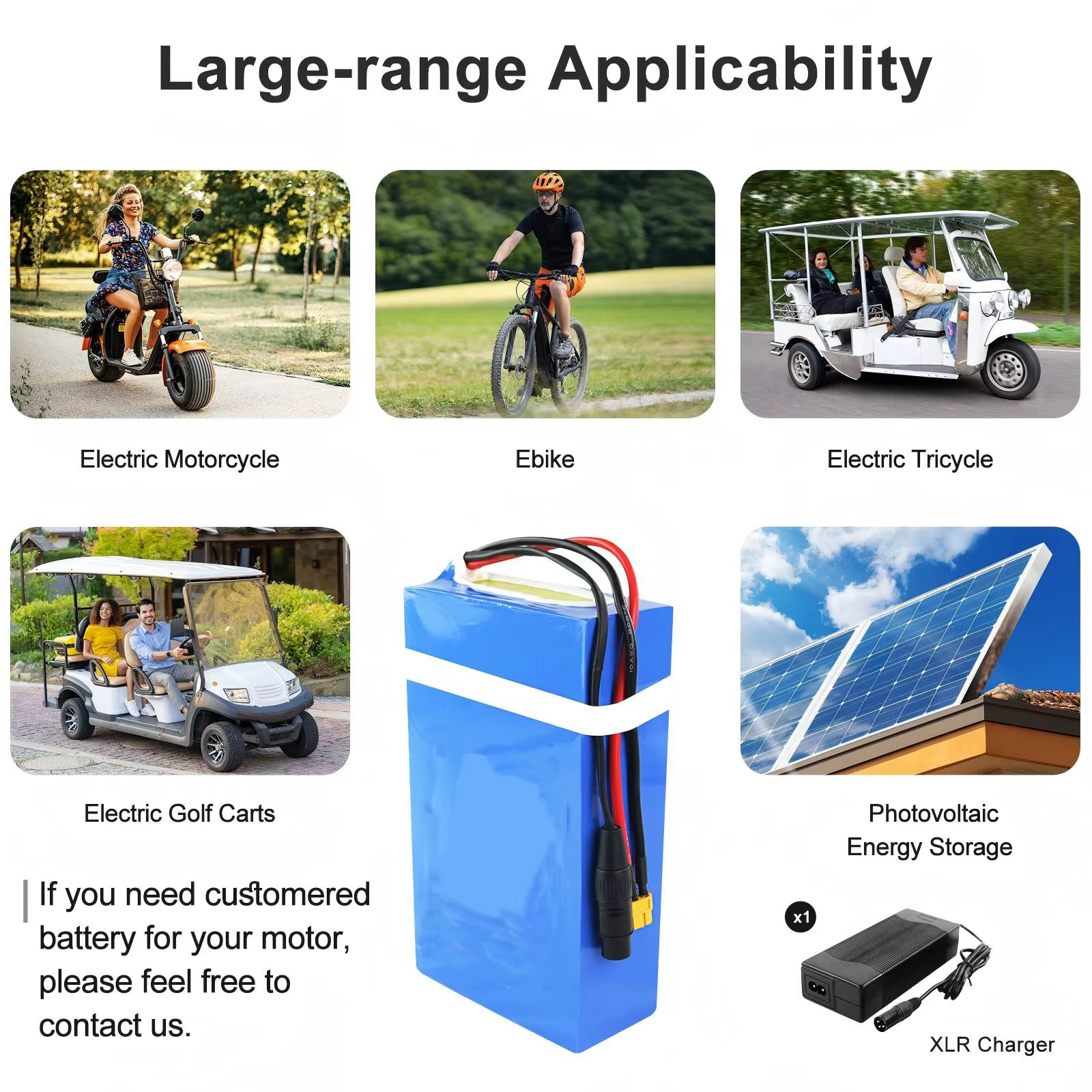 Batterie de vélo électrique 36V 10Ah 15Ah 20Ah 25Ah 35Ah 30Ah 500W