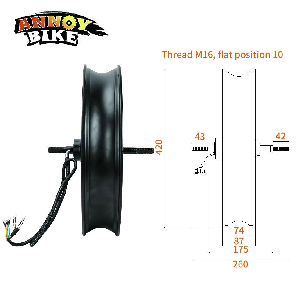Moteur de vélo électrique 20 pouces 120 N.M