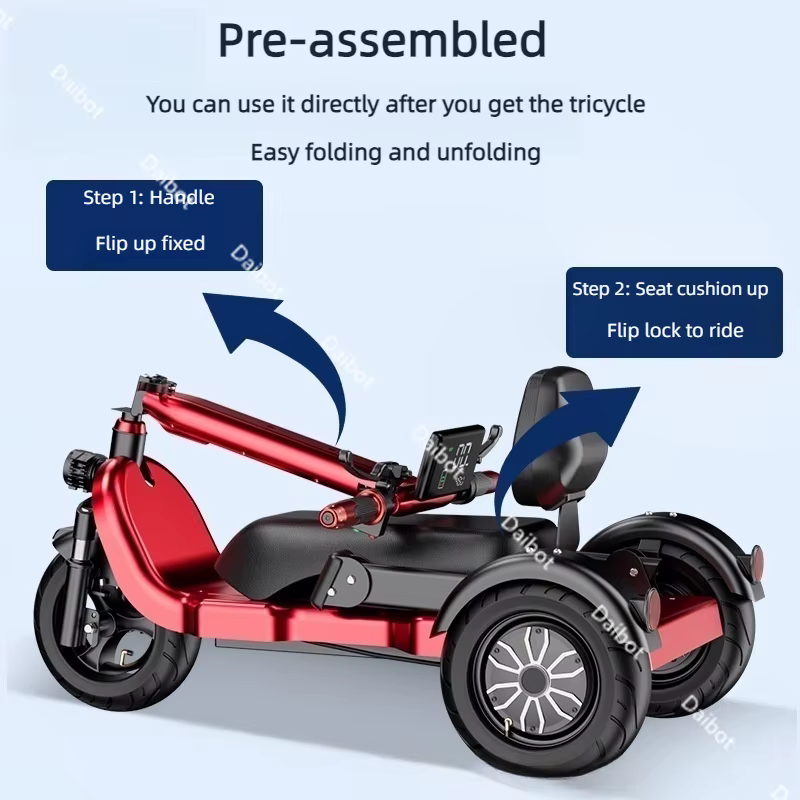 Tricycle électrique Parent enfant
