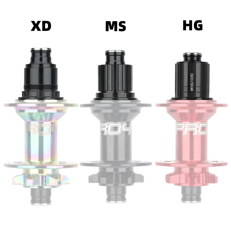 HASSNS PRO7 vtt Cube XD MS Micro adaptateur cannelé moyeu libre QR/THRU capuchon 8/9/10/11/12 bague de vitesse