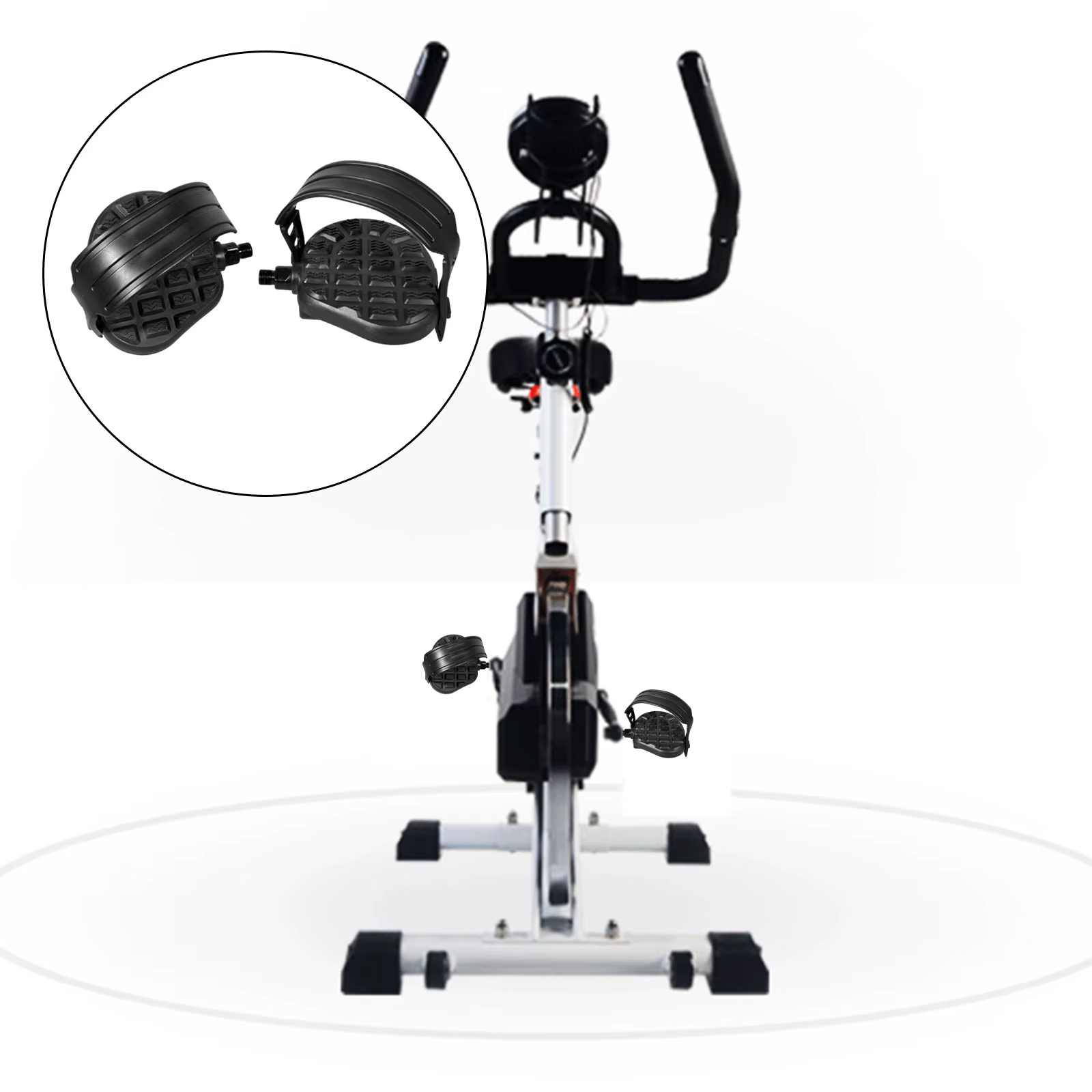 Pédales de vélo d'exercice avec Clips et sangles