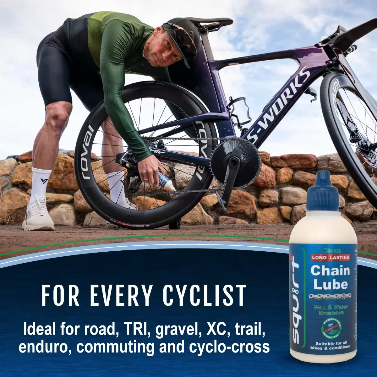 Huile d'entretien de cire de chaîne de vélo 15ML VTT
