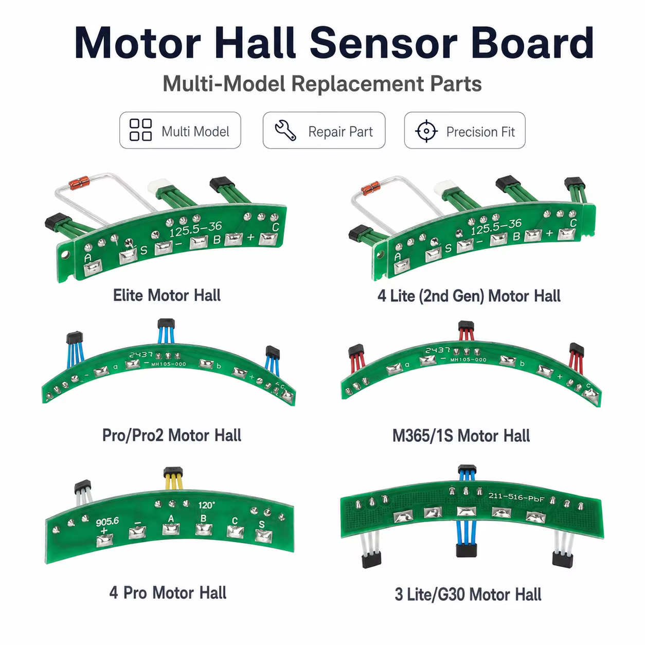 Carte de capteur de position Hall pour moteur de trottinette électrique Xiaomi Pro Pro2 M365 1S 3 Lite G30 4