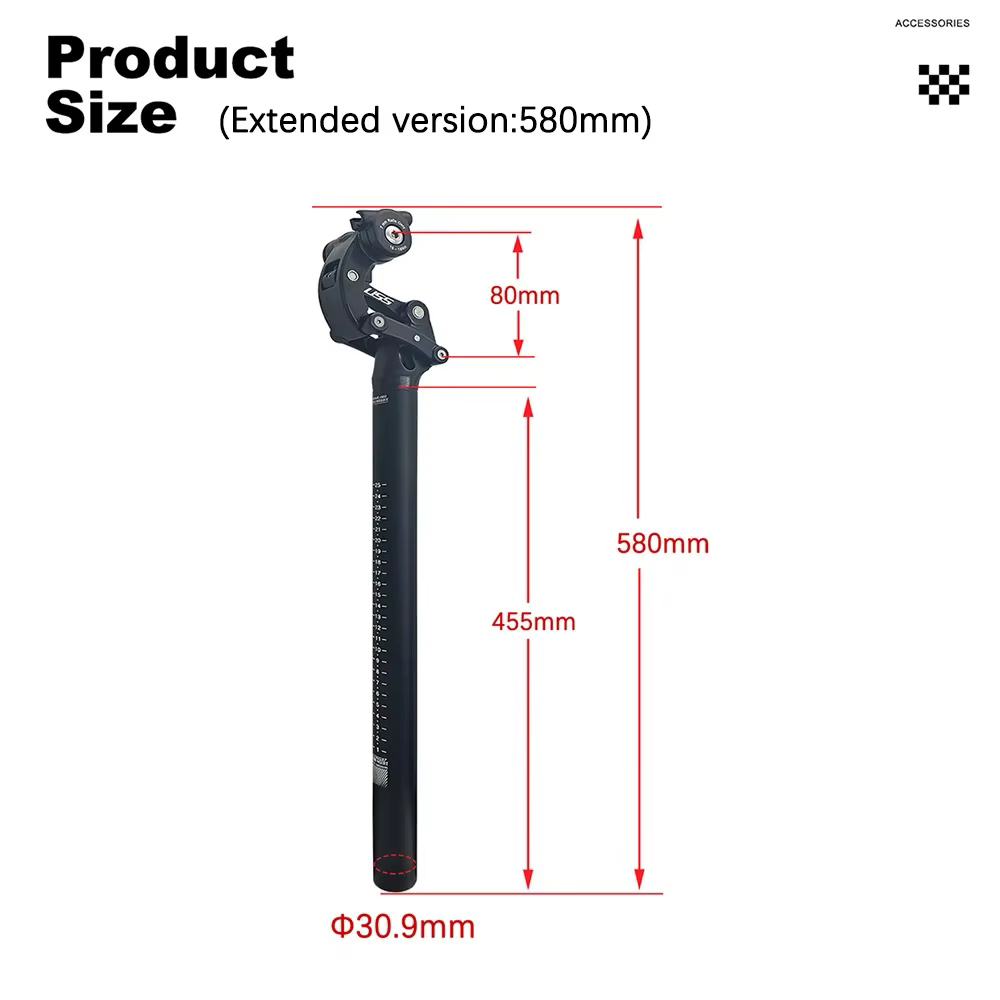 SAFORT – tige de selle pliable pour vélo électrique