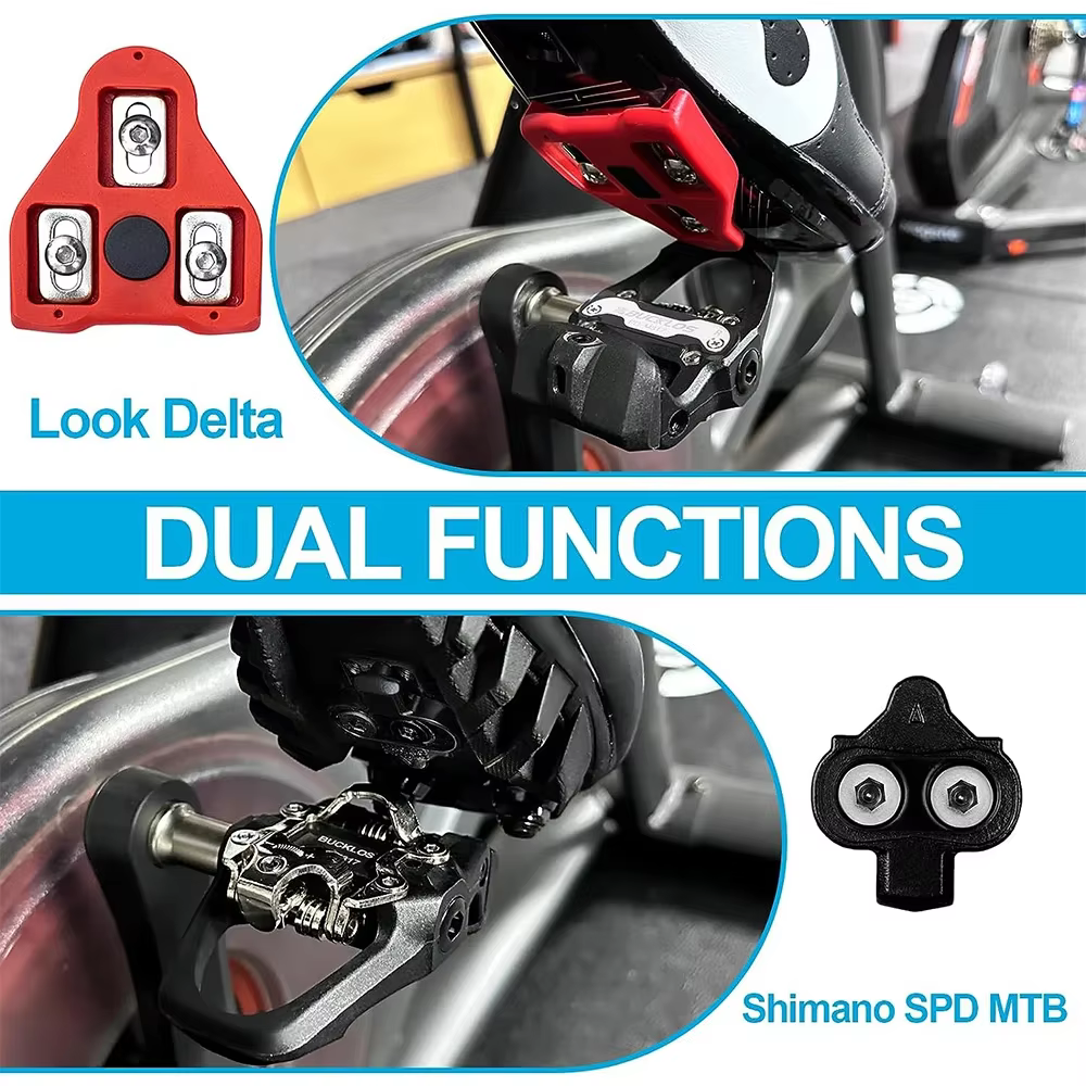 BUCKLOS pour SPD/LOOK DELTA pédale de vélo double fonction